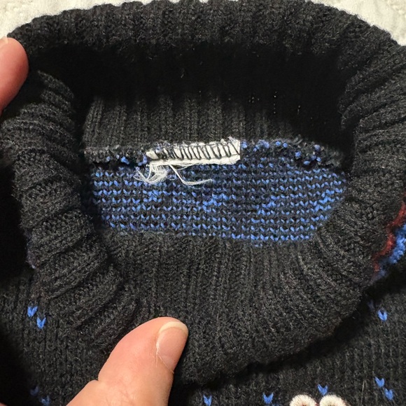 Vintage Sesame Street Elmo Colorblock Turtleneck Sweater - Picture 8 of 12